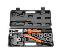 Pinza a pressa idraulica 10T girevole a 360° con profilo M 12/15/18/22/28 Set pinza crimpatrice per tubo di rame, tubo in acciaio inox C