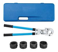 Pinza a pressa professionale, con profilo a U, per tubi PEX, tubo composito, incl. U16, U20, U25, U32