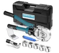 Pinza a pressa professionale per tubo di rame CR V con tagliatubi, pinza a mano per tubi in rame, con V12 V15 V18 V22 V28 per tubo di rame e tubo composito