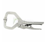 Pinza a pressione automatica con becchi larghi a C Fervi 0373/9 bocca 65 mm