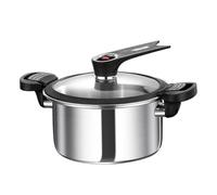 Pinza a pressione micro 3, 5 litri in acciaio inossidabile a 5 strati pentole pressione piccola con coperchio e manico decompressione rapida tacca di ricarie non coated per cucina