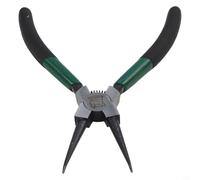 Pinza a scatto per anelli per anelli interni ed esterni, 17,8 cm, in acciaio al carbonio con impugnatura morbida, set di pinze dritte e piegate (A)