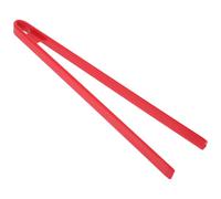 Pinza Alimentare in Silicone Rosso per Cucina, Toast e Grigliate | Superficie Liscia e Lucida, Uso Domestico, per Verdure e Carne alla Brace, Compatta
