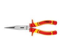 Neo Tools Pinza rotonda piatta 160 mm 01-223, lavori elettrici fino a 1000 V approvati, manici a 2 componenti, acciaio CrV (200 mm)