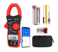 Pinza Amperometrica Bluetooth, Kethvoz TRMS 4000 Conteggi Multimetro AC/DC con Multimetri a portata Automaticao per misura di Tensione Corrente Resistenza Capacità Temperatura Diodi 570T-APP