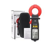 Pinza Amperometrica Digitale con Misura Corrente di Dispersione fino a 60 A, Tester Corrente Alternata/Continua con Gamma Automatica e Funzione Memoria Dati, Strumento per Elettricisti