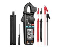 Pinza amperometrica digitale da 1 mA, pinza ad alta precisione, vero valore efficace, corrente continua/cablata, tester di temperatura elettrica, multimetro for riparazioni auto(ACM92-DC AC)