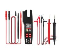 Pinza Amperometrica Digitale Forcella DC/AC 600A Pinza Amperometrica Professionale T-RMS Corrente OpenJaw Tester Elettrico Multimetro Automatico Facile Da Usare(Clamp Meter Kits)