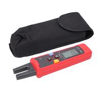 Pinza amperometrica digitale per misurazione di corrente CA/CC, mini misuratore di corrente portatile con capacità di 60 A con design a ganascia aperta e rilevamento senza