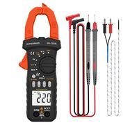 Pinza Amperometrica Digitale Tester automatico T-RMS 6000counts pinza amperometrica DC/AC GR-7200B Multimetro Professionale Auto-ranging, Rilevamento NCV, Misura Corrente Tensione Capacità