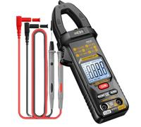 Pinza Amperometrica Digitale - Tester di Tensione Portatile 4000 Conteggi | Multimetro Digitale Senza Contatto per Elettricista Corrente Tensione DC AC - Elettrico Casa Garage Officina Industriale