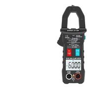 Pinza amperometrica digitale True RMS 6000 DC/AC 100A 1mA Amperometro multimetro Corrente for auto Voltmetro capacità tester di temperatura(ZT-QB9)