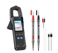 Pinza amperometrica DMC-100 10000 conteggi TRMS AC/DC Amperometro a pinza 600A Multimetro digitale Carica USB Strumento for elettricisti