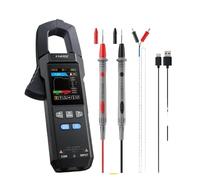 Pinza amperometrica DMC-100 10000 conteggi TRMS AC/DC Amperometro a pinza 600A Multimetro digitale Carica USB Strumento for elettricisti