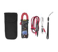 Pinza amperometrica Multimetro digitale Tester AC DC Corrente Tensione Resistenza Misurazione della capacità per elettricisti Ingegneri Tecnici Nero Rosso Display 6000 conteggi