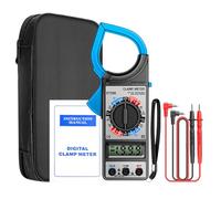 Pinza Amperometrica - Tester Di Tensione, Rilevatore Display LCD Con Design A Ganascia Strumenti Per Elettricisti Per Tensione Corrente CA CC Temperatura Industriale Domestica Continuità Diodo Resiste