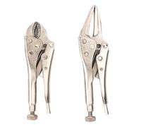Pinza autobloccante 2 pz/set Mini Vice Grip Pinze di Bloccaggio Naso Lungo da 5 Pollici e Mascella Curva 4 Morsetto Saldatura for Risparmio Lavoro Utensili Manuali for la Casa