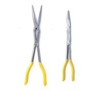 Pinza Becchi Lunghi Extra Lunga 340mm Dritta Doppio Snodo per Valvole e Molle