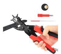 Pinza Buca Cinture Fustellatrice Foratrice Buchi da 2 a 4.5mm per Cuoio, Pelle