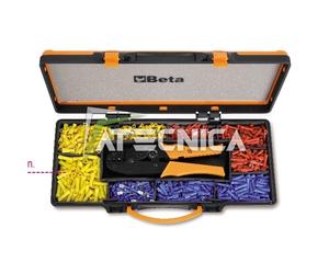 Pinza capicorda Beta Tools 1608/C9T kit casseta assortimento 450 pz capicorda