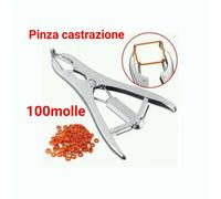 PINZA CASTRAZIONE maiale +100 molle CODA AGNELLI CON MOLLE ELASTRATORE 100pz