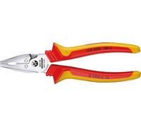 GEDORE Pinza Universale VDE per Impieghi Gavosi per Tagliare, Tenere e Torcere, Pinza Elettricista, Isolata, Pinza Universale 160 mm, VDE 8250-160 H