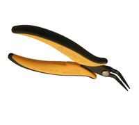 Pinza con becchi piegati a 45, lunghi e lisci per elettronica, particolarmente adatta per la presa di componenti in punti poco accessibili e per lavori delicati in elettronica - Piergiacomi PNB 2005