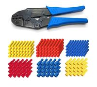 Pinza crimpatrice 0,5-6 mm² set 300 connettori a percussione 300 manicotti pi...