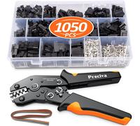 Pinza Crimpatrice,2549 Pinze Dupont Arancione E Nera,Kit Connettori JST-SM Da 10