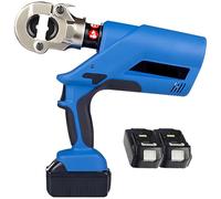 Pinza crimpatrice a batteria, pinza idraulica elettrica ricaricabile con testa girevole a 360° e 12 stampi per crimpatura, per ingegneria elettrica, manutenzione automobilistica,EZ-300
