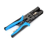 Pinza crimpatrice a cricchetto da 225 mm per RG59, 58, 6 (3C, 4C, 5C) / F, BNC, RCA.