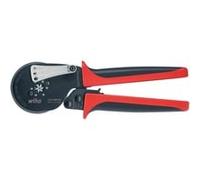 Wiha Pinza crimpatrice 41246 per capicorda serraggio esagonale 210 mm Nero/Rosso