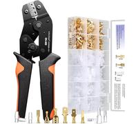 Pinza Crimpatrice Capicorda 0,5-2,5 Mm²(Awg20-13), Con 300 Set Capicorda Elettri
