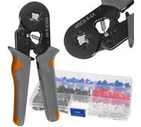 Pinza Crimpatrice Capicorda Professionale Kit Elettricista Completo Cavi 500 PZ