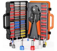 Pinza Crimpatrice con 1300pezzi,Capicorda Da 0,08-16mm² , Regolabili,Pinza Capicorda, Crimpatrice Puntalini,Terminali Elettrici A Crimpare, Kit Elettricista Per Uso Industriale E Fai-Da-Te
