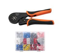 Pinza crimpatrice,Crimpadora automática,AWG 28-5 HSC8 16-6 con 1200PCS Terimnals,cricchetto auto-regolabile,per terminali di cavi, cavi e manicotti terminali