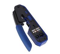 Pinza crimpatrice - Dispositivo di taglio e crimpatura, protezione di sicurezza, lama ad alta resistenza per tagli puliti, design leggero facile da trasportare, compatibile con UTP STP Twisted Pai