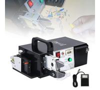 Pinza crimpatrice elettrica multifunzione con conteggio automatico, 7 matrici per spelatura, taglio e crimpatura, ideale per progetti di cablaggio elettrico