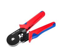 Pinza crimpatrice for capicorda esagonali HSC8 10-6A, AWG 23-7, pinza con morsetto a cricchetto autoregolante for manicotti terminali for cavi(HSC8 10-6A)