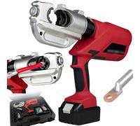 Pinza crimpatrice idraulica, a batteria, per capicorda in rame/alluminio, pinza elettrica per pressatura di tubi, compatibile con 16-400 mm²
