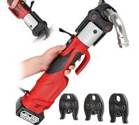 Pinza Crimpatrice Idraulica a Batteria Portatile, Pinza Capicorda Tubi Professionale Senza Fili, Pressatrice Multistrato Per Sistemi Di Tubazioni In Acciaio Inossidabile 16-28,6 Mm