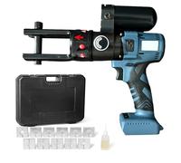 Pinza crimpatrice idraulica, compatibile con batteria Makita da 18 V, pinza elettrica per rame 16-300 mm²/capicorda in alluminio 10-240 mm², strumento di crimpatura continuo per cavi e manicotti