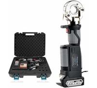 Pinza crimpatrice idraulica ricaricabile, 10-300 m², strumento elettrico idraulico con 12 paia di matrici, crimpatrice per cavi alimentata a batteria, per terminali in rame e alluminio, verde