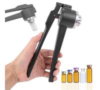 Pinza crimpatrice manuale per guarnizioni in alluminio, strumento di sigillamento per bottiglie in acciaio inossidabile per uso in laboratorio e farmacia
