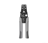 Pinza Crimpatrice Multifunzione in per acciaio per Terminali di Cavi e Connettori Elettrici - Kit Elettricista con Puntalini Isolati 20cm(Flat Head)
