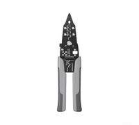 Pinza Crimpatrice Multifunzione in per acciaio per Terminali di Cavi e Connettori Elettrici - Kit Elettricista con Puntalini Isolati 20cm(Straight Head)