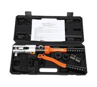 Pinza Crimpatrice Multistrato, Pinza Di Crimpatura TH Strumento Idraulico | Force 10T 100KN, 4 morti TH16 TH20 TH26 TH32, per impianto idraulico e tubo, con valigetta di trasporto, 45 x 22 x 11 cm