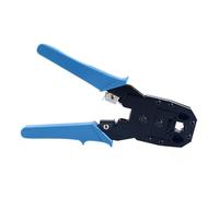 Pinza crimpatrice per cavi Cat5e/Cat6, connettori RJ45/RJ11 in acciaio con manico ergonomico spellacavi preciso