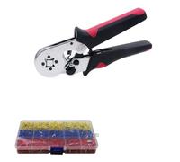 pinza crimpatrice, Pinze for crimpatura di terminali VE e TE con lacci for tubi Min 0,08 mm Max 16 Set utensili manuali Crimpatrice for elettricisti
