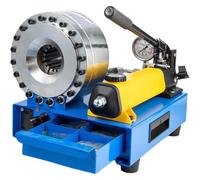 Pinza crimpatrice pneumatica manuale per tubi idraulici, 0,6 - 2,8 cm, gamma di crimpatura con 7 set di matrici
